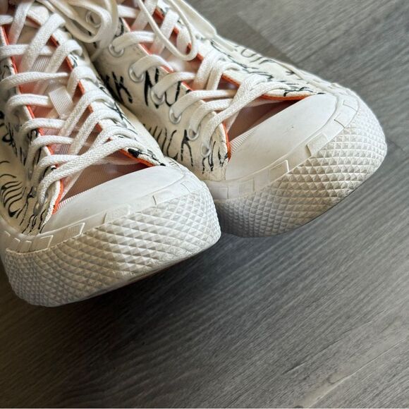 Converse High Top Graphic Chuck Taylor’s Black White 7.5 Men’s - Picture 6 of 11